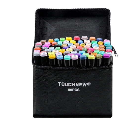 TOUCHNEW Alkohol Marker 80 Farbe Pack für Anfänger Kinder Studenten