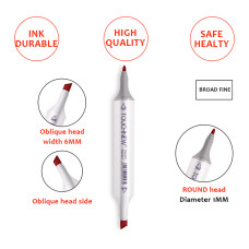 TOUCHNEW T6 Marker 40 Farben Animationsdesign Set für Erwachsene Kunst Zeichnen Skizzieren mit Tragetasche