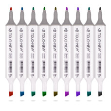 TOUCHNEW T6 Marker 40 Farben Animationsdesign Set für Erwachsene Kunst Zeichnen Skizzieren mit Tragetasche