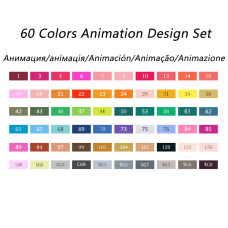 TOUCHNEW T7 60 Farben Artist Marker Alkoholbasis Skizze Markierstift Für Zeichnen Manga Animation Entwurf