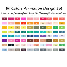 TOUCHNEW T7 80 Farben Artist Marker Alkoholbasis Skizze Markierstift Für Zeichnen Manga Animation Entwurf