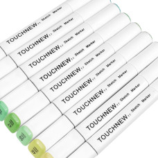 TOUCHNEW T7 Hautton Marker 24 Farben Set für Portrait Illustration Zeichnung