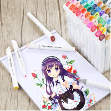 TOUCHNEW T7 168 Farbe Skizze Marker Set Alkohol Basis Kunst Grafik Marker Stifte