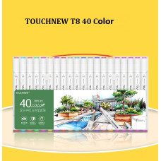 TOUCHNEW T8 Twin Marker 40 Farben Animation für Kinder Kunst Zeichnung